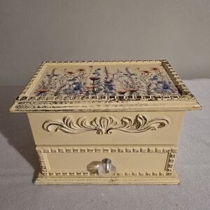 Floral Decorative Box with Drawer